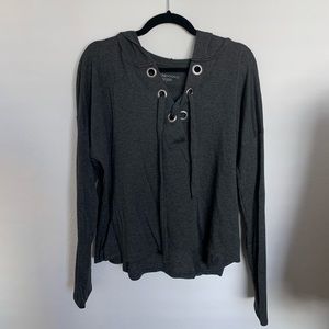 Beyond yoga tie up hoodie